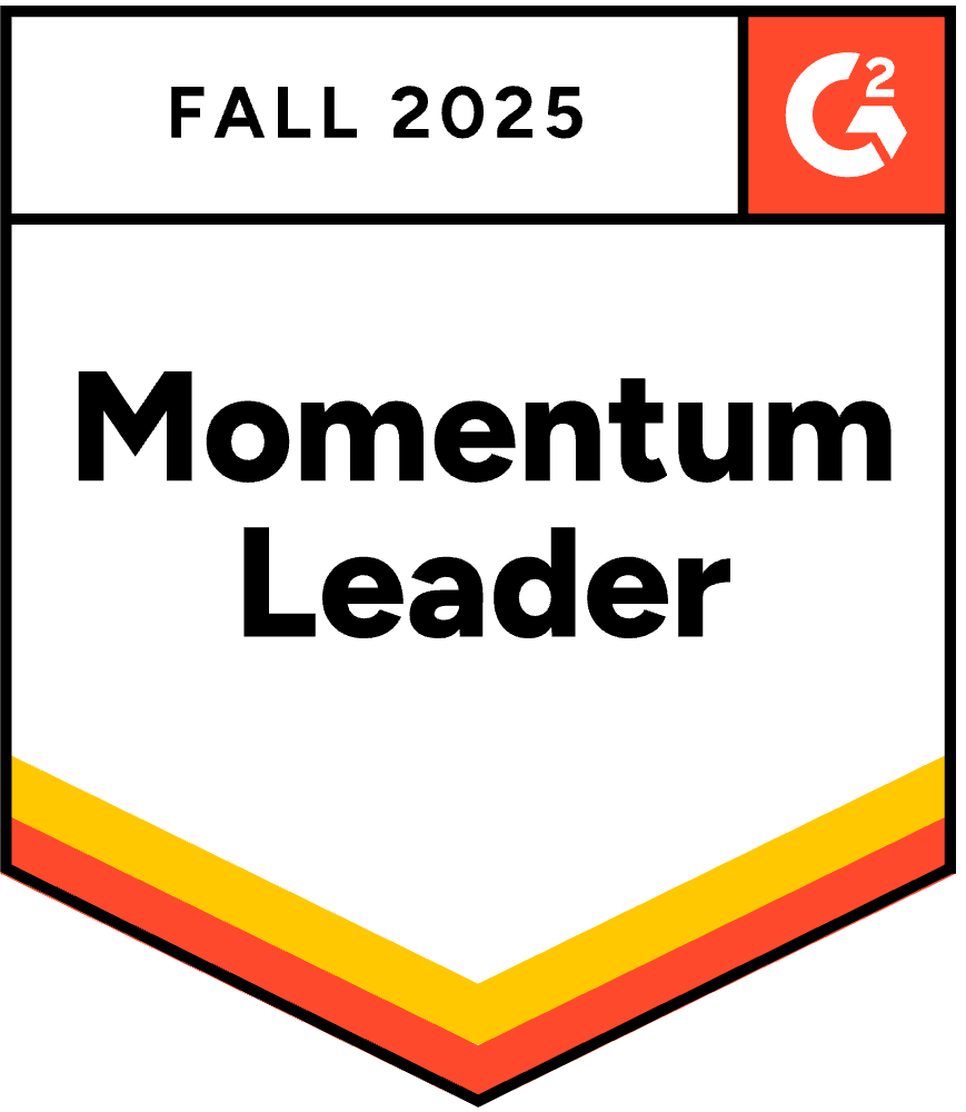 Momentum Leader G2 Award Badge